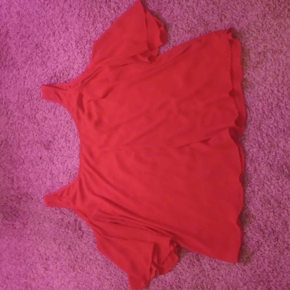 Red blouse